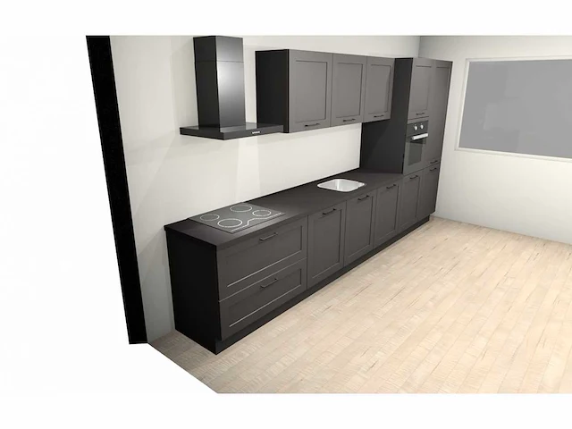 Häcker concept130 - roma grafiet mat - keukenopstelling - afbeelding 17 van  19