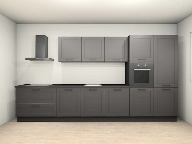 Häcker concept130 - roma grafiet mat - keukenopstelling - afbeelding 1 van  21