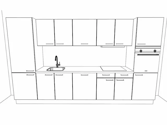 Häcker concept130 - scala amarant - keuken opstelling - afbeelding 18 van  18