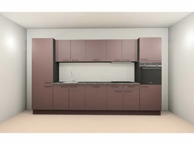 Häcker concept130 - scala amarant - keuken opstelling - afbeelding 1 van  18