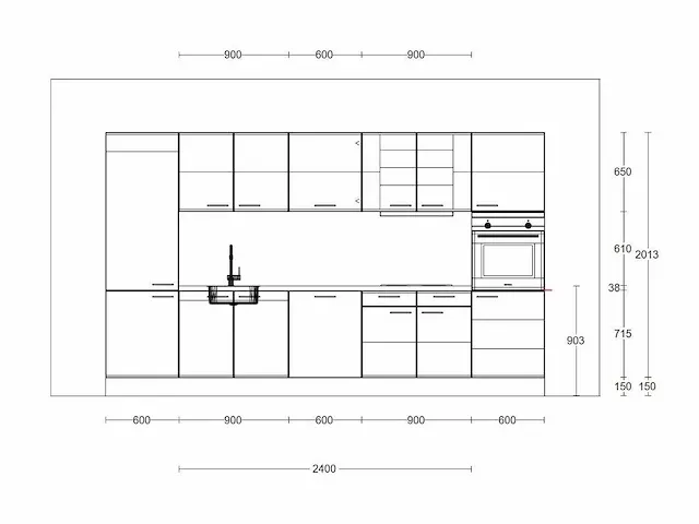 Häcker concept130 - scala olijfgroen - keukenopstelling - afbeelding 13 van  16