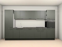 Häcker concept130 - scala olijfgroen - keukenopstelling - afbeelding 1 van  17