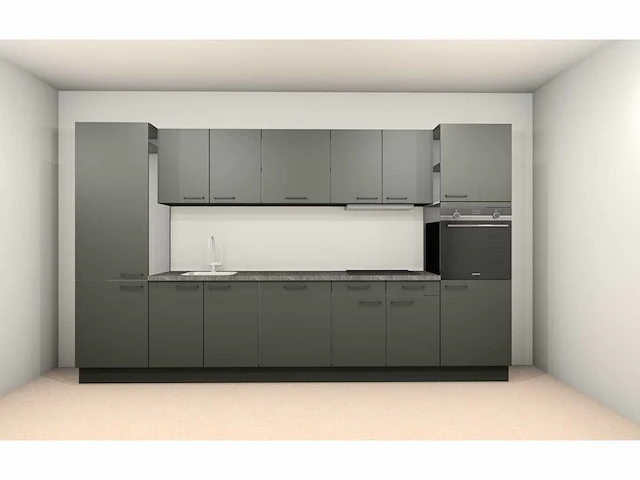 Häcker concept130 - scala olijfgroen - keukenopstelling - afbeelding 10 van  17