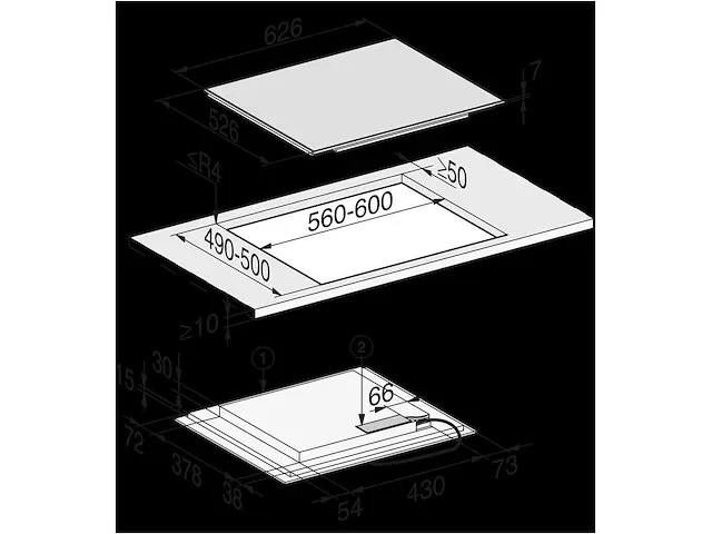 Häcker concept130 - top brillant wit glanzend - keukenopstelling - afbeelding 11 van  21