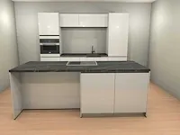 Häcker concept130 - top brillant wit glanzend - keukenopstelling - afbeelding 1 van  21