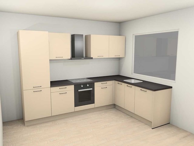 Häcker concept130 - top soft crema - magnolia mat - afbeelding 1 van  19