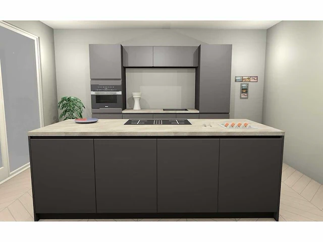 Häcker concept130 - top soft-gl grafiet mat lak - keukenopstelling - afbeelding 23 van  29