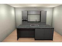 Häcker concept130 - topsoft grafiet mat - eiland keuken opstelling - afbeelding 1 van  19
