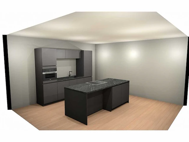 Häcker concept130 - topsoft grafiet mat - eiland keuken opstelling - afbeelding 13 van  19