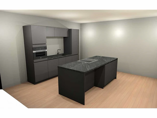 Häcker concept130 - topsoft grafiet mat - eiland keuken opstelling - afbeelding 14 van  19