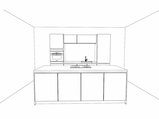 Häcker concept130 - topsoft grafiet mat - eiland keuken opstelling - afbeelding 9 van  21