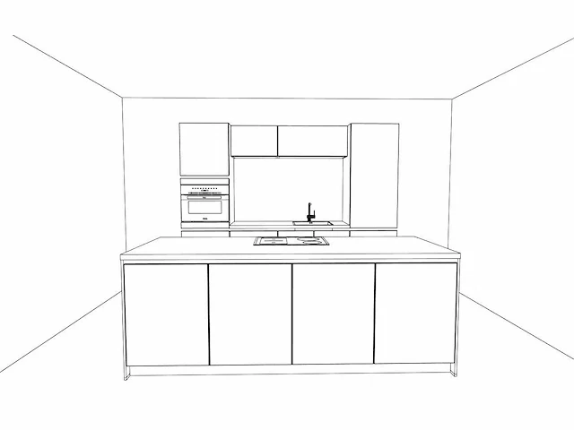 Häcker concept130 - topsoft grafiet mat - eiland keuken opstelling - afbeelding 17 van  21