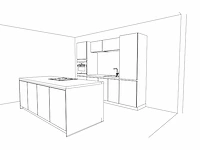 Häcker concept130 - topsoft grafiet mat - eiland keuken opstelling - afbeelding 19 van  21