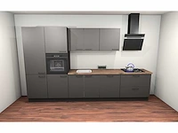Häcker concept130 - topsoft grafiet mat - keuken opstelling