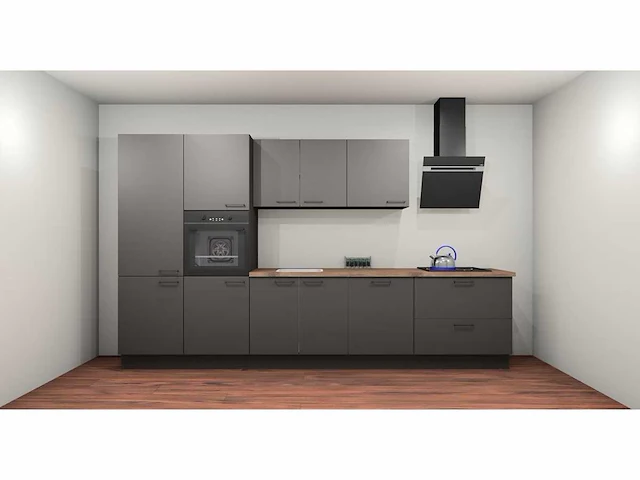 Häcker concept130 - topsoft grafiet mat - keuken opstelling - afbeelding 10 van  17