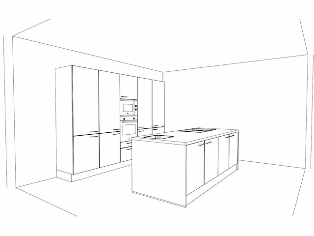 Häcker concept130 - topsoft kristalwit mat - eiland keuken opstelling - afbeelding 15 van  29