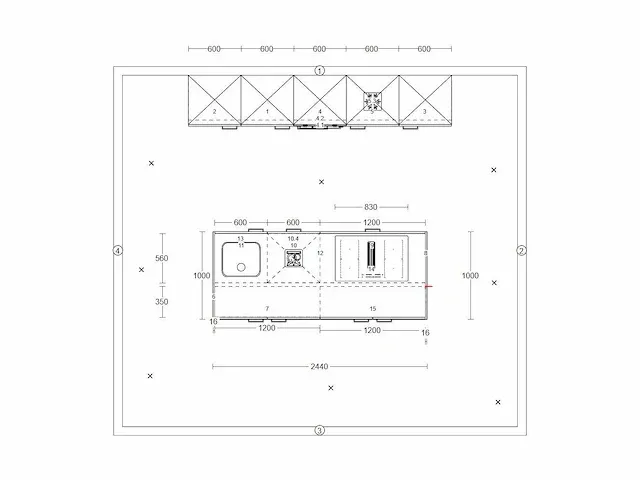 Häcker concept130 - topsoft kristalwit mat - eiland keuken opstelling - afbeelding 10 van  29