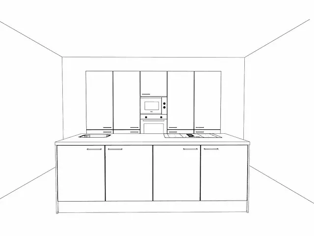 Häcker concept130 - topsoft kristalwit mat - eiland keuken opstelling - afbeelding 11 van  29