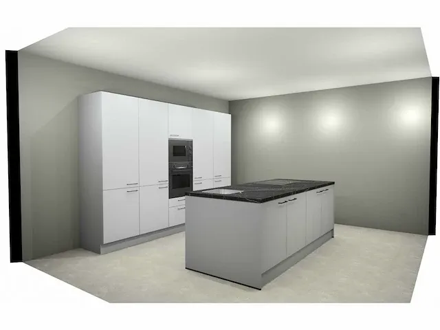 Häcker concept130 - topsoft kristalwit mat - eiland keuken opstelling - afbeelding 25 van  29