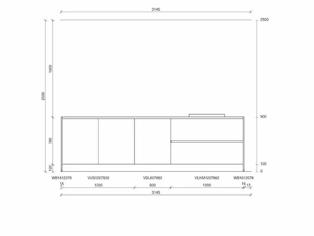 Häcker concept130 - topsoft mat lak grafiet eiland - afbeelding 3 van  24