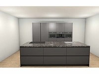 Häcker concept130 - topsoft mat lak grafiet eiland - afbeelding 1 van  24