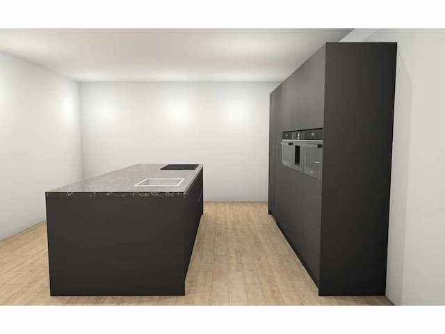 Häcker concept130 - topsoft mat lak grafiet eiland - afbeelding 23 van  24