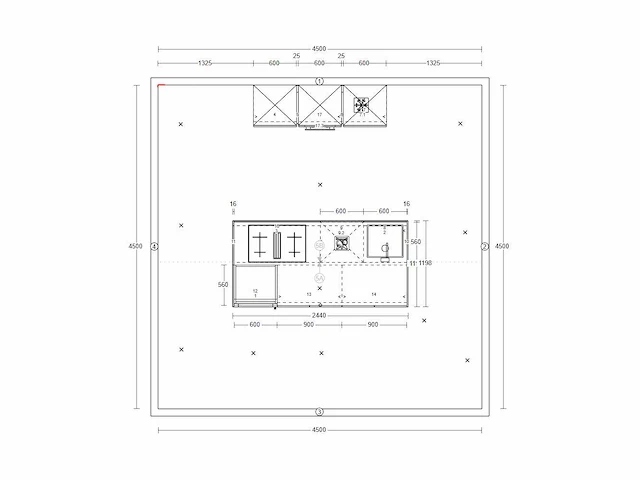 Häcker concept130 - topsoft mat parelgrijs lak - eiland - afbeelding 2 van  32
