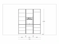 Häcker concept130 - topsoft mat parelgrijs lak - eiland - afbeelding 3 van  32