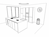 Häcker concept130 - topsoft mat parelgrijs lak - eiland - afbeelding 14 van  32