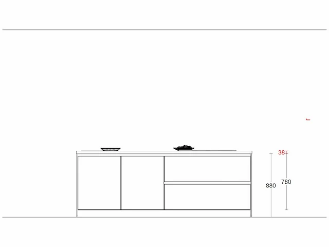 Häcker concept130 - topsoft mat parelgrijs lak - eiland - afbeelding 22 van  32