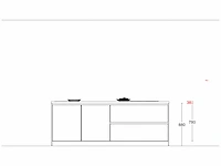 Häcker concept130 - topsoft mat parelgrijs lak - eiland - afbeelding 22 van  32