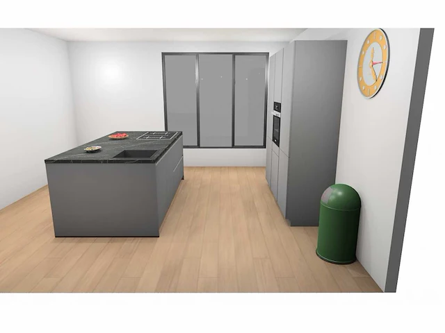 Häcker concept130 - topsoft mat parelgrijs lak - eiland - afbeelding 28 van  32