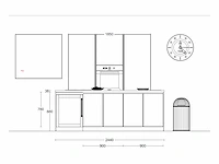 Häcker concept130 - topsoft mat parelgrijs lak - eiland - afbeelding 24 van  32