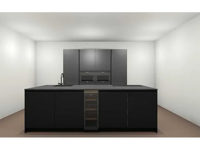 Häcker concept130 - topsoft mat zwart - keukenopstelling - afbeelding 1 van  22