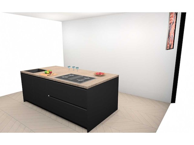 Häcker concept130 - topsoft mat zwart lak - keukenopstelling - afbeelding 27 van  29