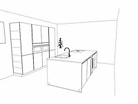 Häcker concept130 - topsoft parelgrijs - eiland keuken opstelling - afbeelding 3 van  27