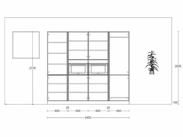 Häcker concept130 - topsoft parelgrijs - eiland keuken opstelling - afbeelding 6 van  27