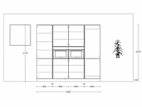 Häcker concept130 - topsoft parelgrijs - eiland keuken opstelling - afbeelding 9 van  27