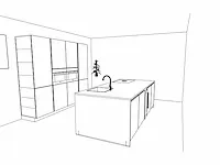 Häcker concept130 - topsoft parelgrijs - eiland keuken opstelling - afbeelding 3 van  27