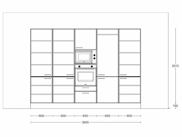 Häcker concept130 - topsoft parelgrijs lak mat - keukenopstelling - afbeelding 4 van  24