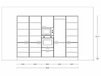 Häcker concept130 - topsoft parelgrijs lak mat - keukenopstelling - afbeelding 4 van  24