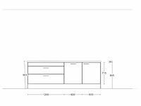 Häcker concept130 - topsoft parelgrijs lak mat - keukenopstelling - afbeelding 5 van  24