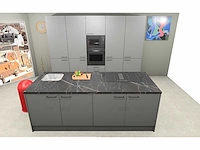 Häcker concept130 - topsoft parelgrijs lak mat - keukenopstelling