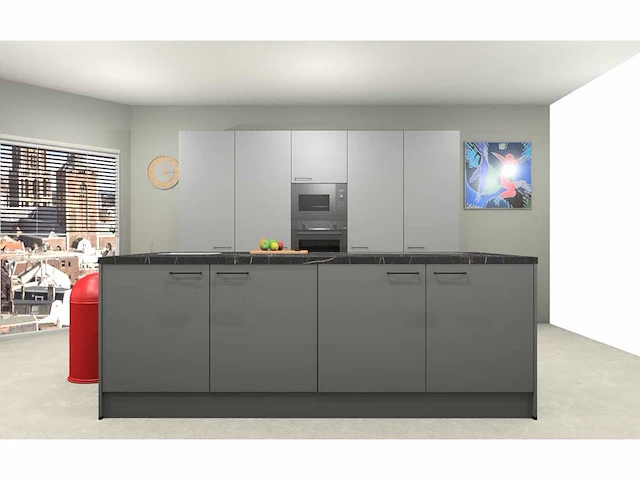 Häcker concept130 - topsoft parelgrijs lak mat - keukenopstelling - afbeelding 12 van  24
