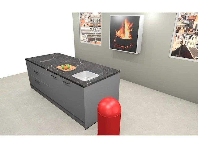 Häcker concept130 - topsoft parelgrijs lak mat - keukenopstelling - afbeelding 22 van  24