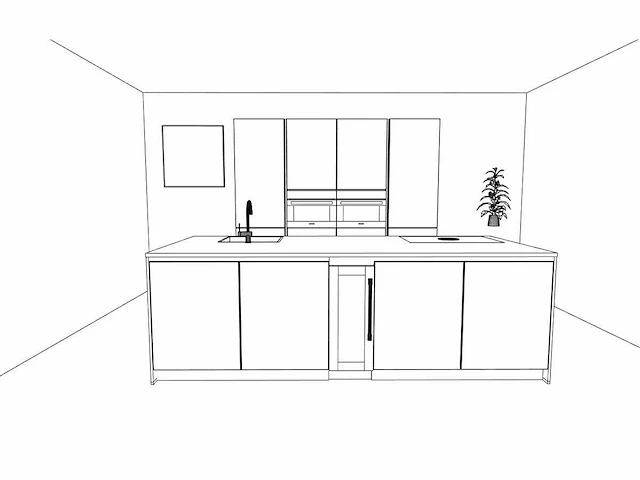 Hacker concept130 - topsoft parelgrijs mat - keuken opstelling - afbeelding 2 van  27