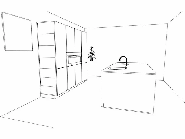 Hacker concept130 - topsoft parelgrijs mat - keuken opstelling - afbeelding 5 van  27