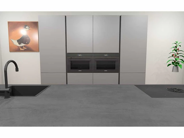 Hacker concept130 - topsoft parelgrijs mat - keuken opstelling - afbeelding 21 van  27