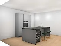 Häcker concept130 - topsoft parelgrijs mat - keukenopstelling - afbeelding 6 van  13