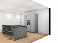 Häcker concept130 - topsoft parelgrijs mat - keukenopstelling - afbeelding 9 van  13